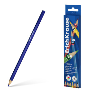 Карандаши цвет.  6цв  Erich Krause Color Friends, пласт., трехгранные