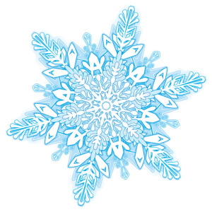 Украшение на скотче 24*24см "Снежинка"