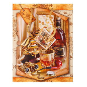 Пакет подар. бумажн. 23*18*10 см Мужской