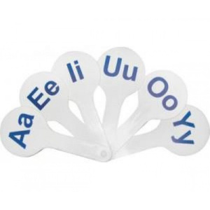 Веер "Английские гласные буквы"