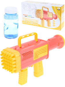 Генератор мыльных пузырей 50мл, на батарейках , 23х16х6см, ассорти цвет