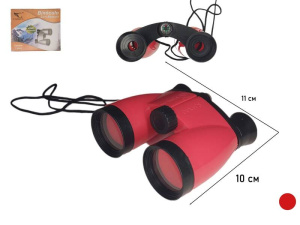 Бинокль 10*11см, ассорти