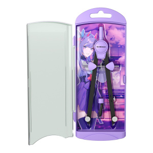 Готовальня EK "Manga" 2 предмета, фиолетовая