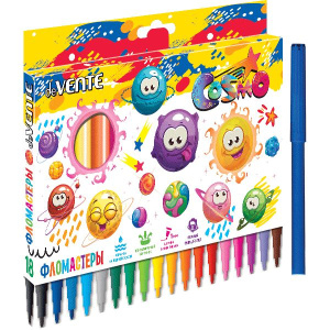 Фломастеры  18цв "deVENTE. Cosmo", вент.колпачок , карт. упак