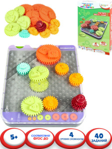 Головоломка "Веселое IQ-развитие". Гений механики" 40 заданий, 4 уровней