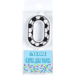 Свеча-цифра "0" Футболист, 5см