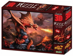 Пазл 3D 500 дет.  61*46см "Огненный дракон"