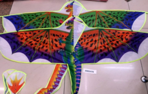 Воздушный змей "Дракон" 108*48см, ассорти