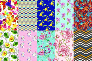 Бумага упаковочная "Ассорти" 70*100 см, 10 дизайнов, рулон