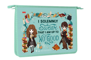 Папка д/тетрад. А4 (340*245*40) молния сверху, пластик "Гарри Поттер"