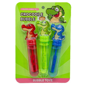 Мыльные пузыри  35мл "Крокодил", 14см, 3шт/уп