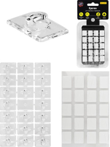 Набор самоклеящихся крючков для гирлянд 20шт