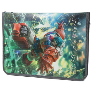 Папка д/труда А4 (325*230*25) 1отд. молния вокруг, пластик "Робот"