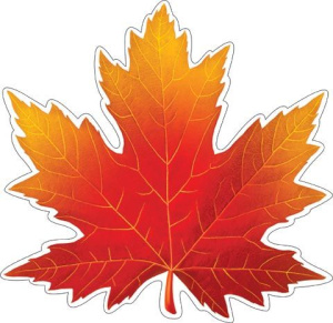 Украшение на скотче 18*18см "Красный клен"