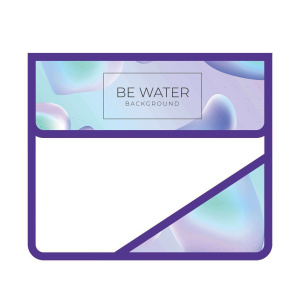 Папка д/тетрад. А5 (230*190*50) 2отд. на липучке, пластик "Абстрактные капли"