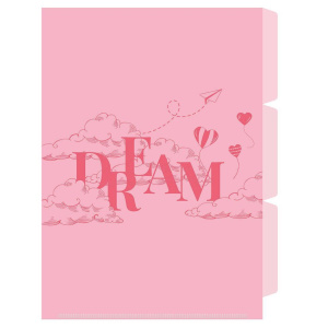 Папка уголок 3-х уровн. А4 "Мечтай" 220*310мм, пластик