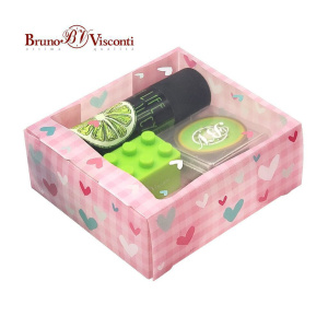 Набор подарочный BV "Juicy" ластик+точилка+клей-карандаш PVP