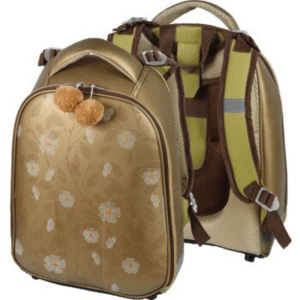 Ранец школьный  deVENTE. Choice. Flowers, 38*30*20см, полиэстер,1 отд на молнии, светоотр.