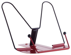 Подставка для книг, полностью металл, красная