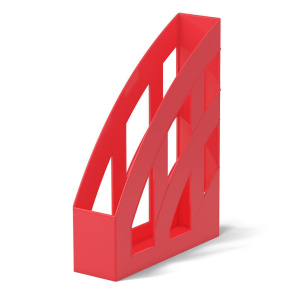 Накопитель д\бумаг верт. Office, 75мм, красный