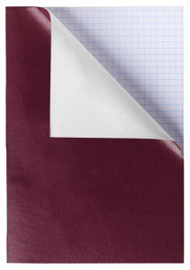 Тетрадь А4  96л  кл. скоба бумвинил Hatber "Бордо" белизна 70%