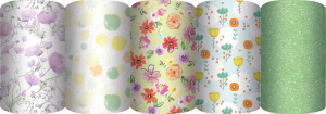 Бумага упаковочная 70*100см "Яркое ассорти" супергладкая, 5 дизайнов