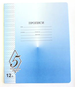 Тетрадь А5 12л косая лин. частая   "ВЕЛИКОЛЕПНАЯ"  (ПРОПИСЬ)