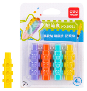 Тренажер-манжета для карандашей 4шт (резин.насадка на  карандаш)