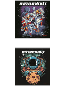 Тетрадь А5  96л кл. гребень Проф-Пресс "Работа в космосе - 2" белизна 100%