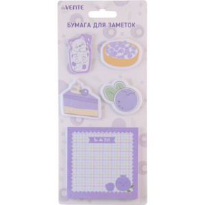 Набор с липким краем "deVENTE. Cat&Sweets" 45x45 мм и 80x80 мм, 5x20 л.