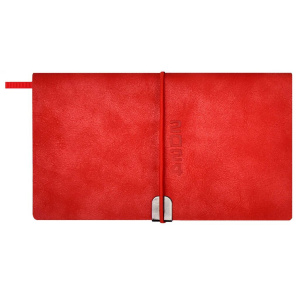 Планинг дат. 2024г, 175*95мм  64л., кож.зам., мягк.пер. "Тиволи глосс красный" блинт.тисн., ляссе