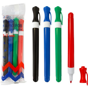 Набор маркеров для белой доски 2,0мм 4цв.