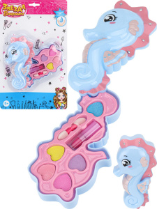 Детская косметика "Морской конек" тени 6 шт, губная помада 1 шт, аппликатор 1 шт