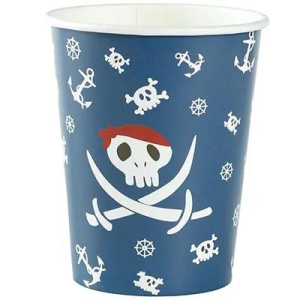 Стакан бум. 250мл, 6шт "Пиратский Остров"