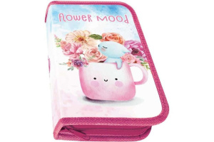 Пенал 1 отд. (190*115*30) молния, лам.картон "Нежный букет"