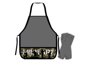 Набор Нарукавники + накидка для труда 490*390мм 2 кармана "Military"