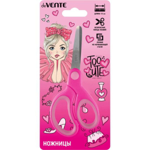 Ножницы детские "deVENTE. Too Cute Girl" 13см, прорез.ручки