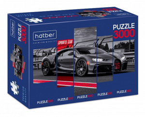 Пазлы    5в1  "Автопрестиж" Premium 500+500+1000+500+500 дет