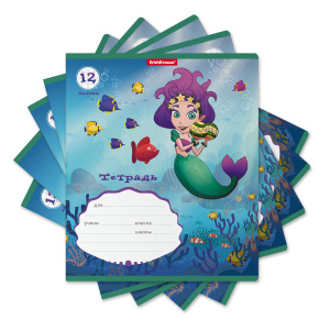 Тетрадь А5 12л кл. Erich Krause "Русалочка"