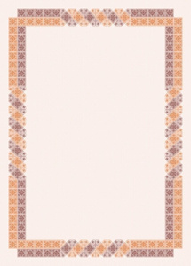 Рамка А4 250гр/м красная