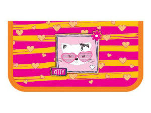 Пенал 2 отд. (190*105) Kitty, печать на ткани