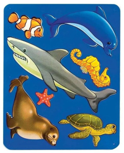 Трафарет "Морские обитатели"