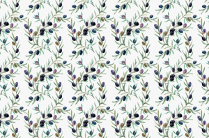 Бумага упаковочная 70*100см  "Веточки"