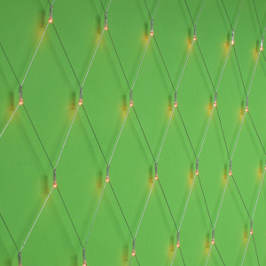 Гирлянда электрическая 1,6*1,6м 144LED "Сетка" светодиодная Розовое золото, 220В
