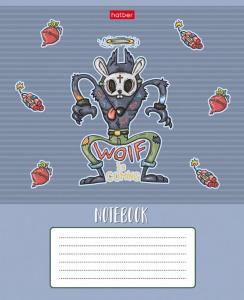 Тетрадь А5 24л лин. Hatber "Freaky friends" 5диз.в блоке, белизна 98%