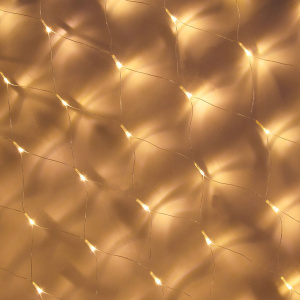 Гирлянда "Сетка" светодиодная  96 л. 1,4х1,5 м ШАМПАНЬ