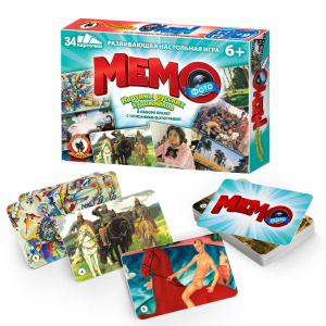 Игра Мемо-фото "Картины русских художников" 34 карточки 6+
