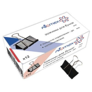 Зажим д\бум. мет. черн. Attomex 51мм.