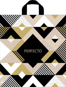 Пакет 46*42см (95мк) с петлевой ручкой "Перфекто Ромбэ" ПВД
