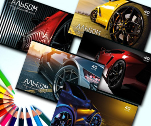 Альбом А4 40л скоба "Драйв" твин УФлак